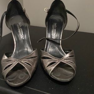 Heels, gold-silver, 7